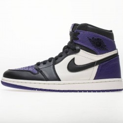 Air Jordan 1 Retro OG High "Court Purple" White Black 555088-501 Men