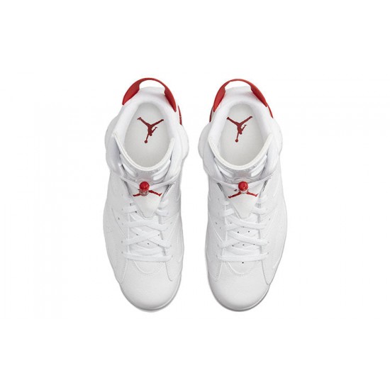 Air Jordan 6 Retro Red Oreo White/University Red-Black For Men And Women