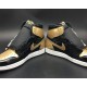 Air Jordan 1 Gold Toe Black/White-Metallic Gold 861428-007 For Men