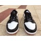 Air Jordan 1 Low Noir Toe Blanc/Noir-Gym Rouge Pour Homme