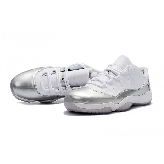 Air Jordan 11 Low Bianco/Argento metallizzato per Uomo e Donna