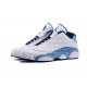 Air Jordan 13 Low Quai 54 White Blue For Men