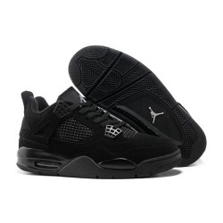 Air Jordan 4 Retro "Black Cat" Black/Black-Light Graphite For Men