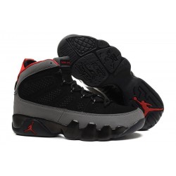 Air Jordan 9 Retro 'Houtskool' Zwart/Donker Houtskool-Echt rood Voor Heren