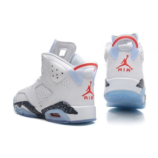 Air Jordan Retro 6 First Championship White-Navy Speckled For Men and Women