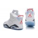 Air Jordan Retro 6 First Championship White-Navy Speckled For Men and Women