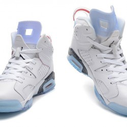 Air Jordan Retro 6 "First Championship" White-Navy Speckled For Men and Women