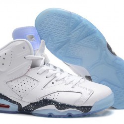 Air Jordan Retro 6 "First Championship" White-Navy Speckled For Men and Women