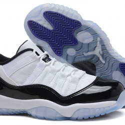 Air Jordan XI (11) Low 'Concord' White/Black-Concord For Men and Women