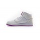 Air Jordan 1 Mid GG Grises/Deadly Rosa 555112 iD Mujer