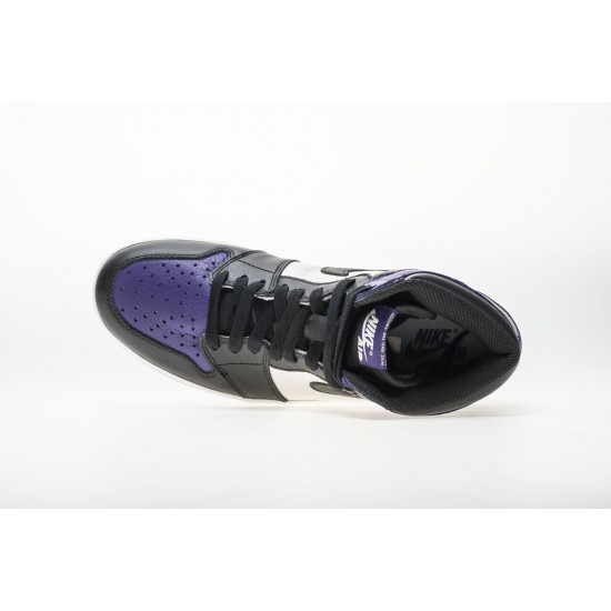 Air Jordan 1 Retro OG High Cour Violet Blanc Noir 555088-501 Homme