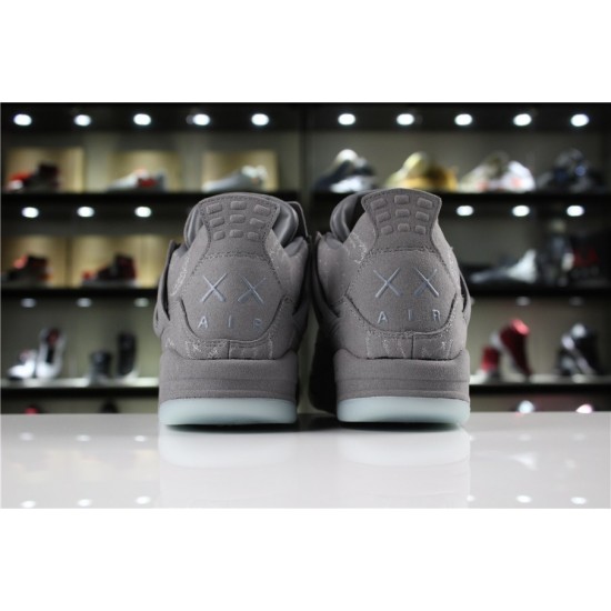 KAWS x Air Jordan 4 Cool Grey/White For Men and Women