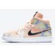 Air Jordan 1 Mid SE WMNS P(Her)spective Washed Coral/Chrome-Light Whistle CW6008-600 para hombres y mujeres